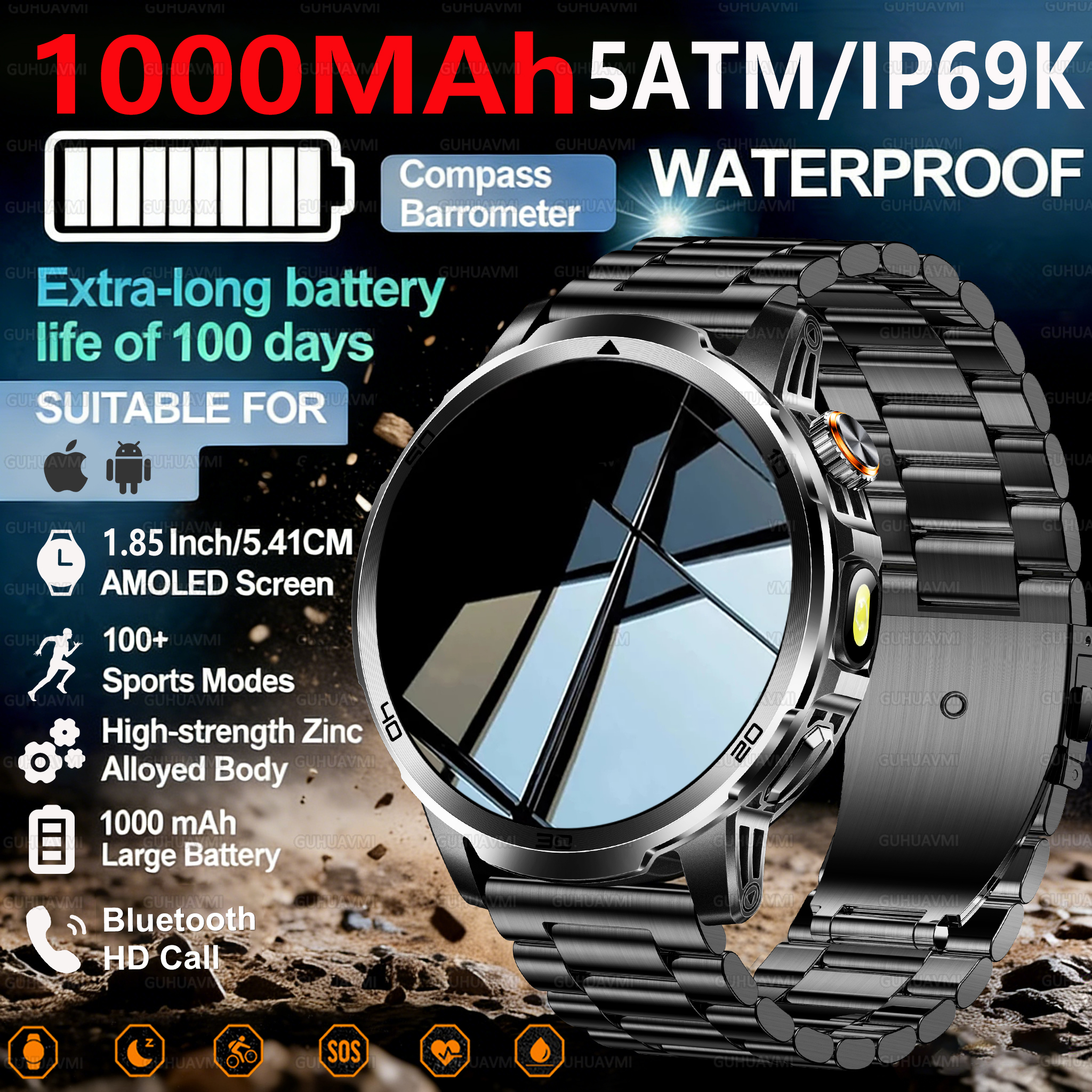 Compass Lensatic - 2026 New Outdoor Adventure 1000mAh Large
