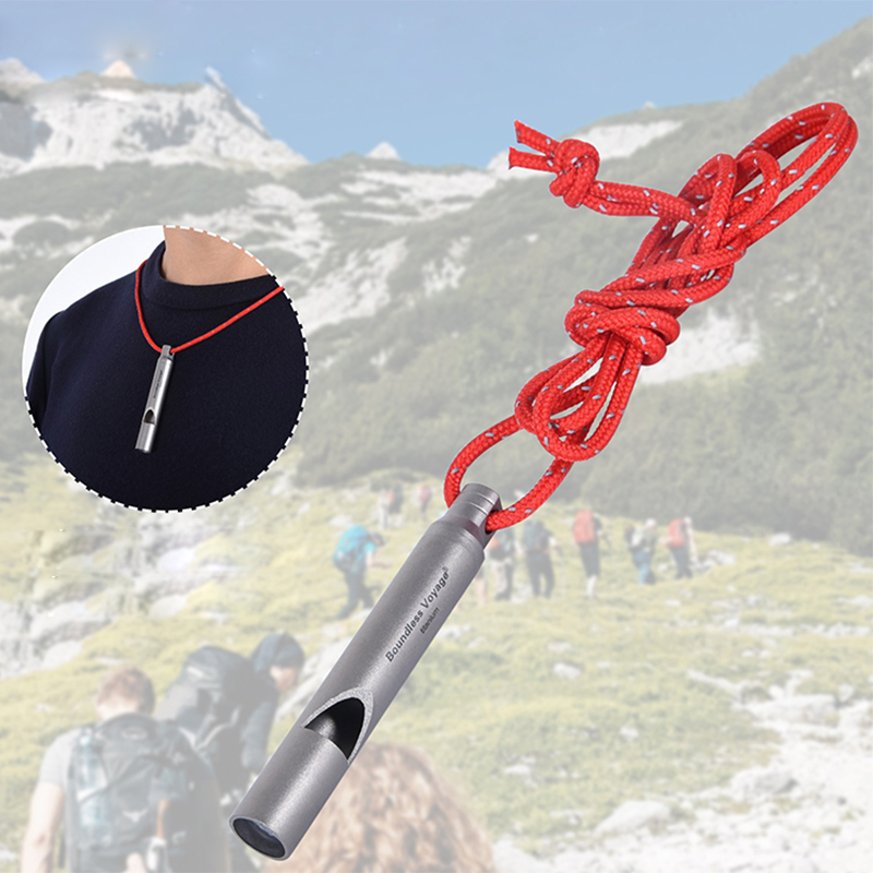 Emergency Whistle Loud - Boundless Voyage Titanium Emergency Whistle Loud