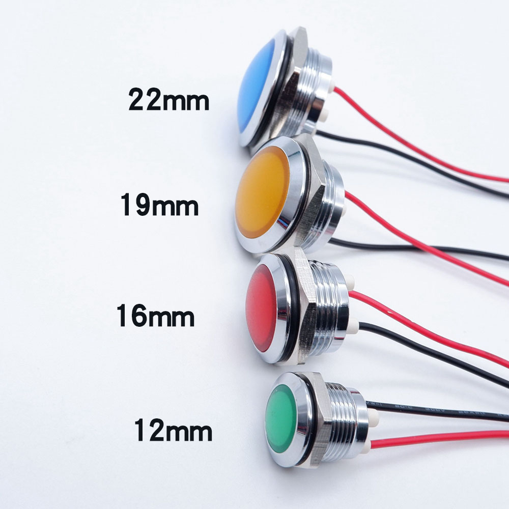10pcs 12/16/19/22mm Metal LED  – Signal Panel Orange Bewertung und Preis