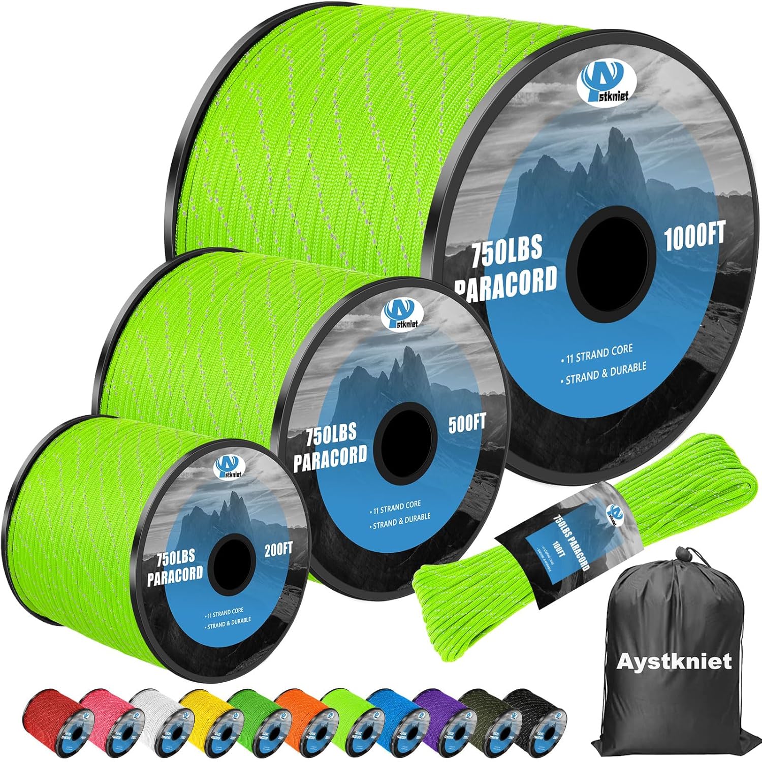 750lb Reflective Paracord Rope – Para Cord 1000Ft Bewertung und Preis