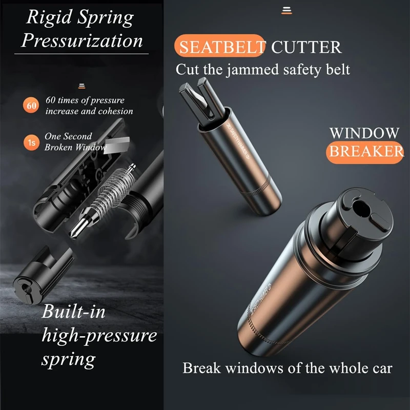 New 2 In 1 Car Safety Hammer E – Rescue Rope Throw Bewertung und Preis