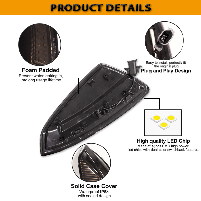 LED Dynamic Turn Signal Light  – Signal Panel Orange Bewertung und Preis
