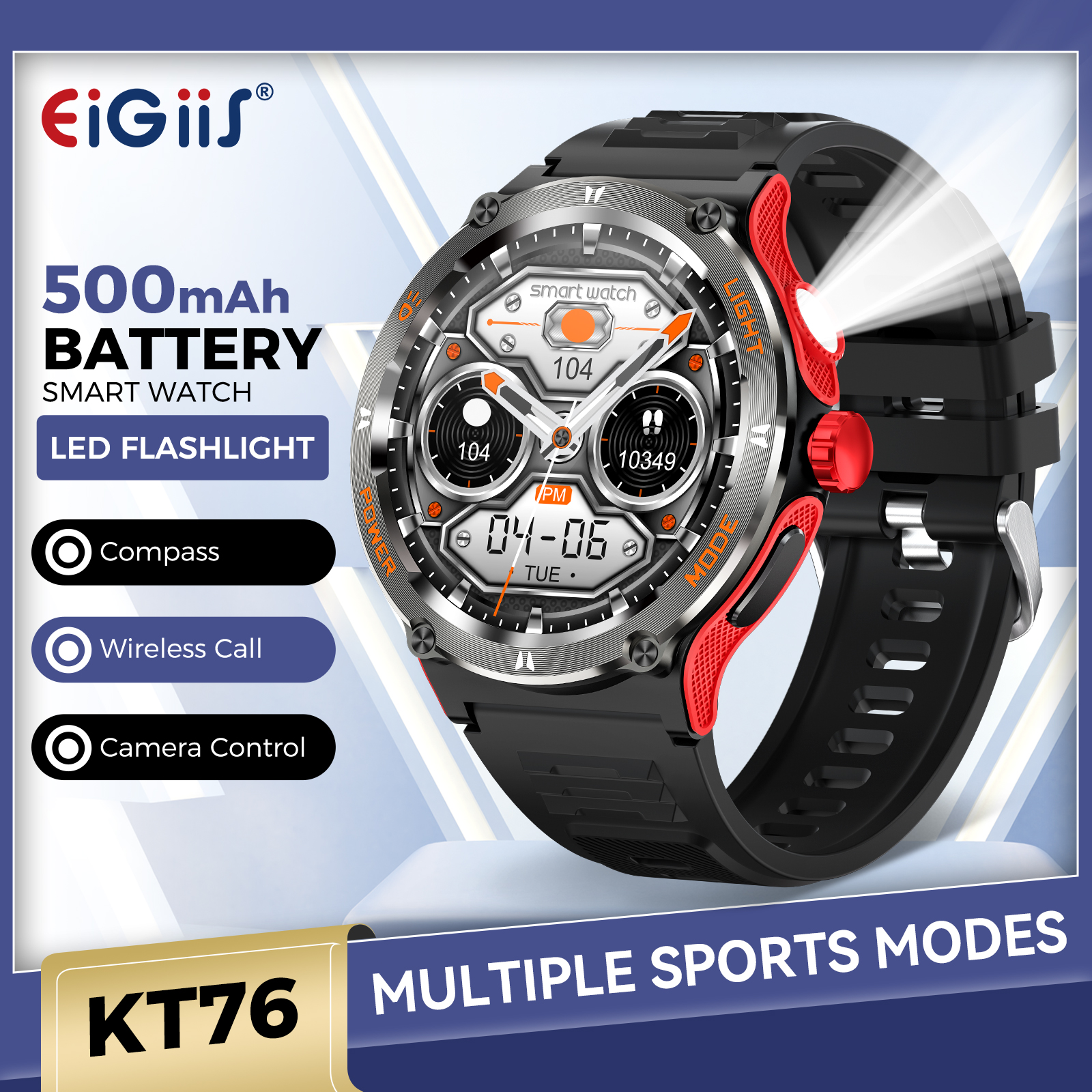 EIGIIS Smart Watch 3ATM Waterp – Compass Lensatic Bewertung und Preis