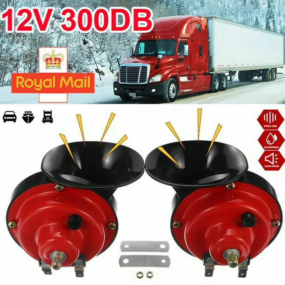 12V Loud Car Horn: 1/2Pcs 300  – Emergency Whistle Loud Bewertung und Preis