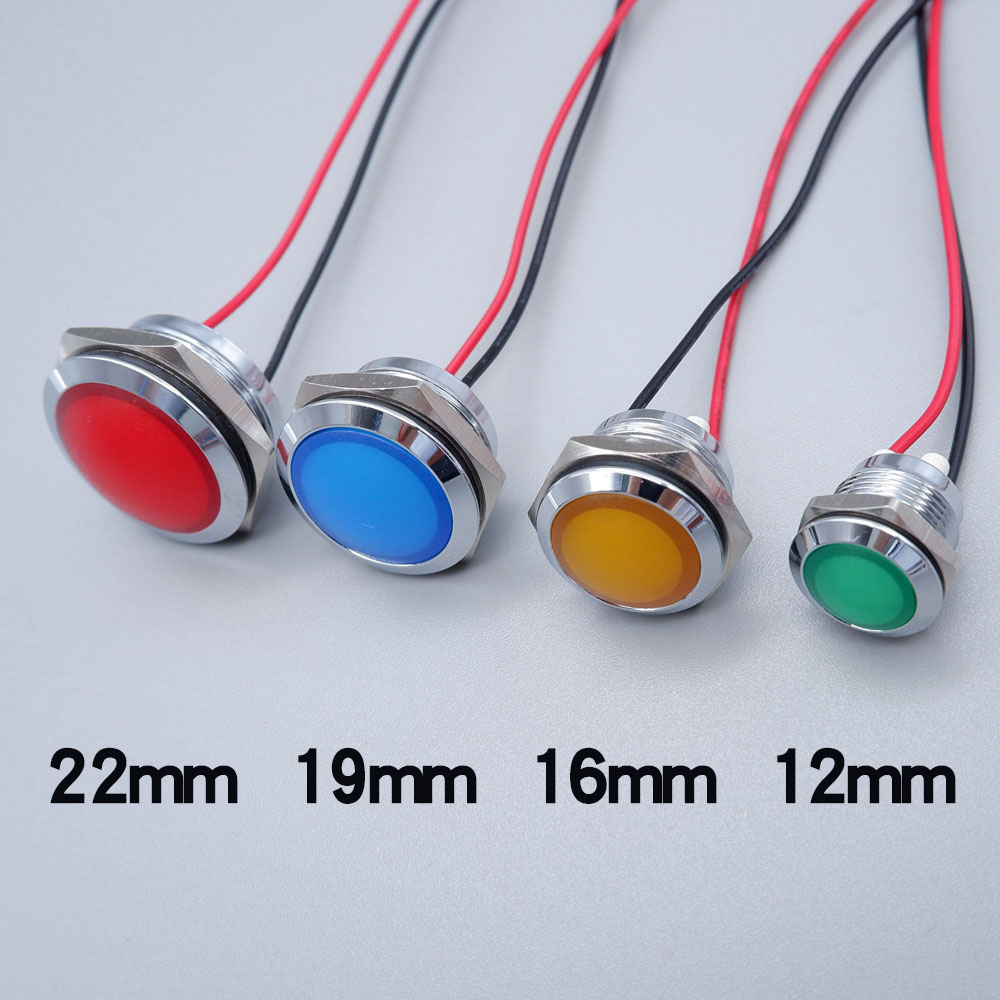 Metal LED Indicator Light 12mm – Signal Panel Orange Bewertung und Preis
