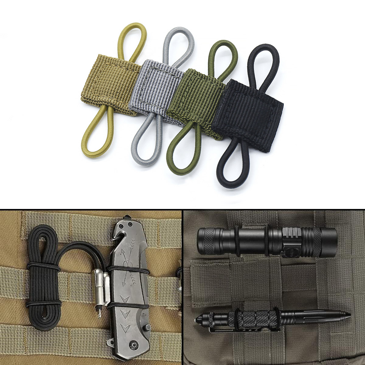 4/10pcs Molle Elastic Strap Ta – Fire Starting Kit Bewertung und Preis