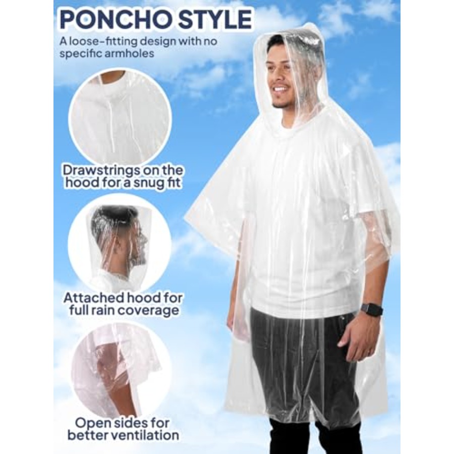 ANYOO Disposable Rain Poncho f – Emergency Poncho Rain Bewertung und Preis
