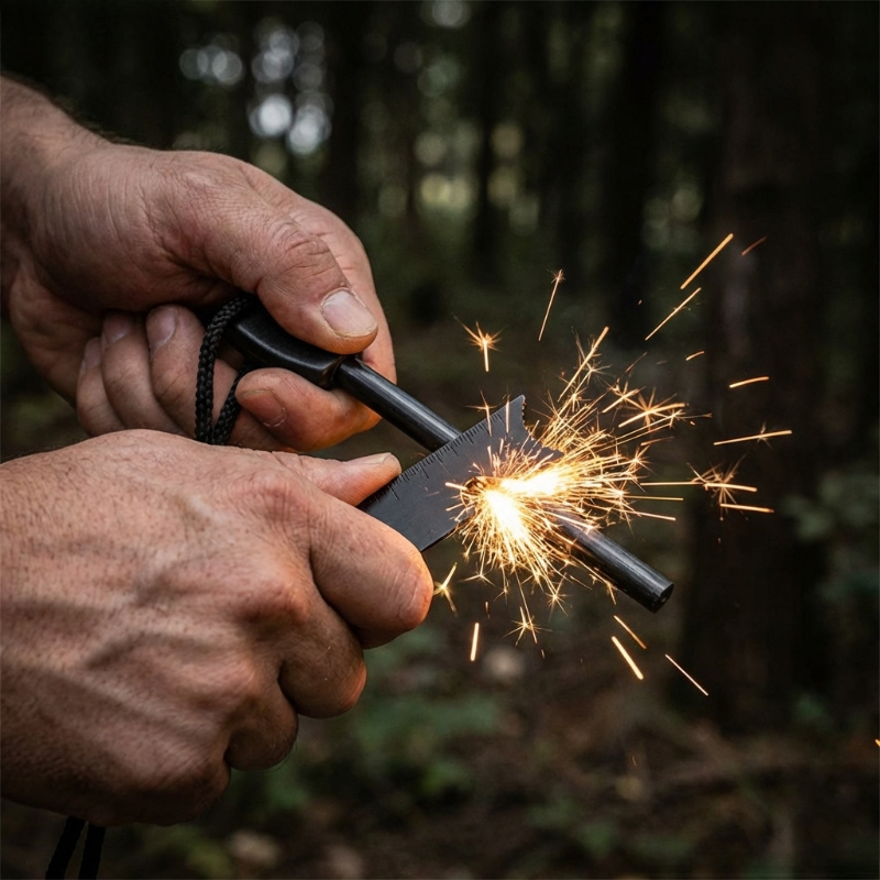 Multi-Function Wooden Handle M – Magnesium Fire Starter Bewertung und Preis