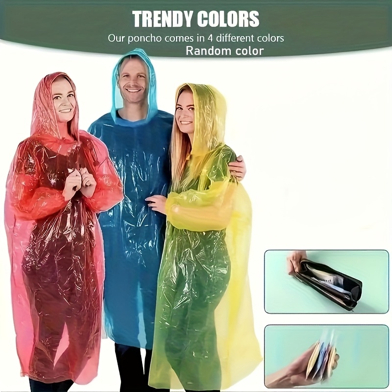 5/10Pcs Disposable Waterproof  – Emergency Poncho Rain Bewertung und Preis