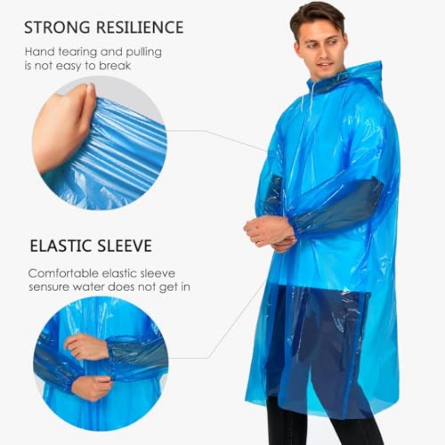 Disposable Rain Ponchos for Ad – Emergency Poncho Rain Bewertung und Preis