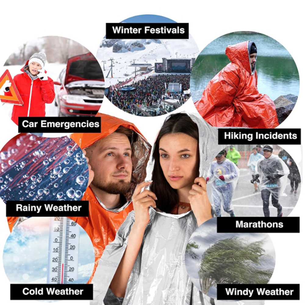 Portable Outdoor Emergency Rai – Emergency Poncho Rain Bewertung und Preis