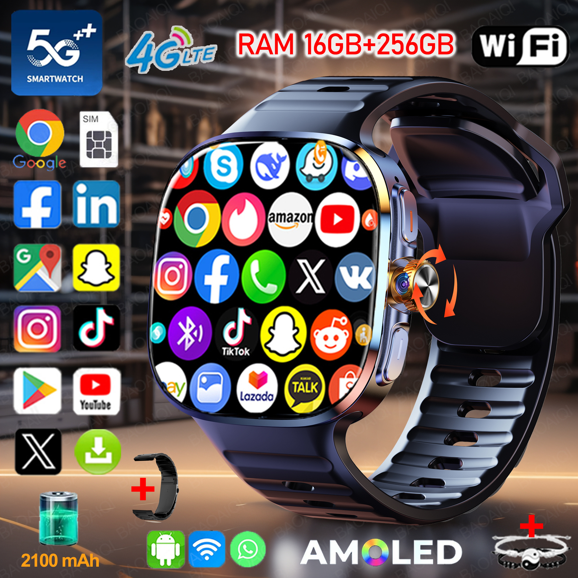 New Large Screen Smartwatch 4G – Compass Lensatic Bewertung und Preis