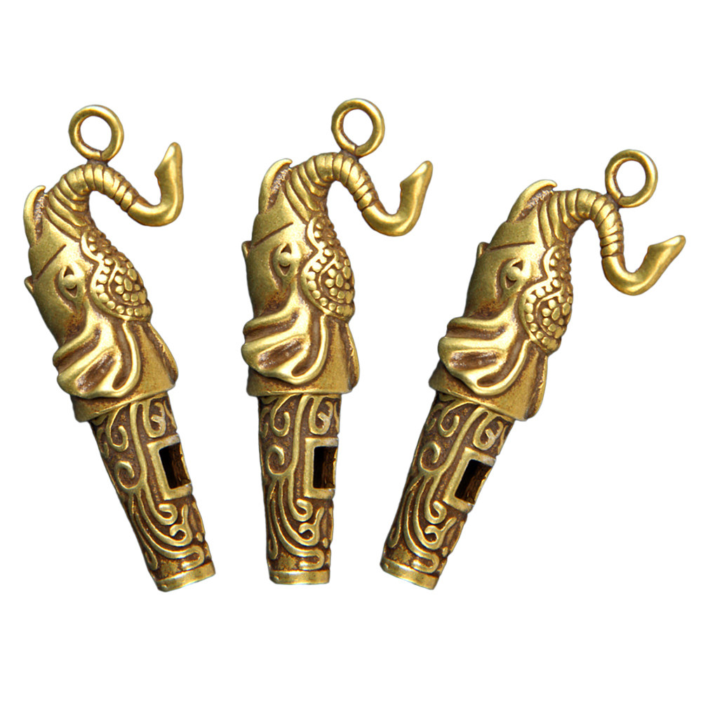 3Pcs Copper Elephant Shaped Wh – Emergency Whistle Loud Bewertung und Preis