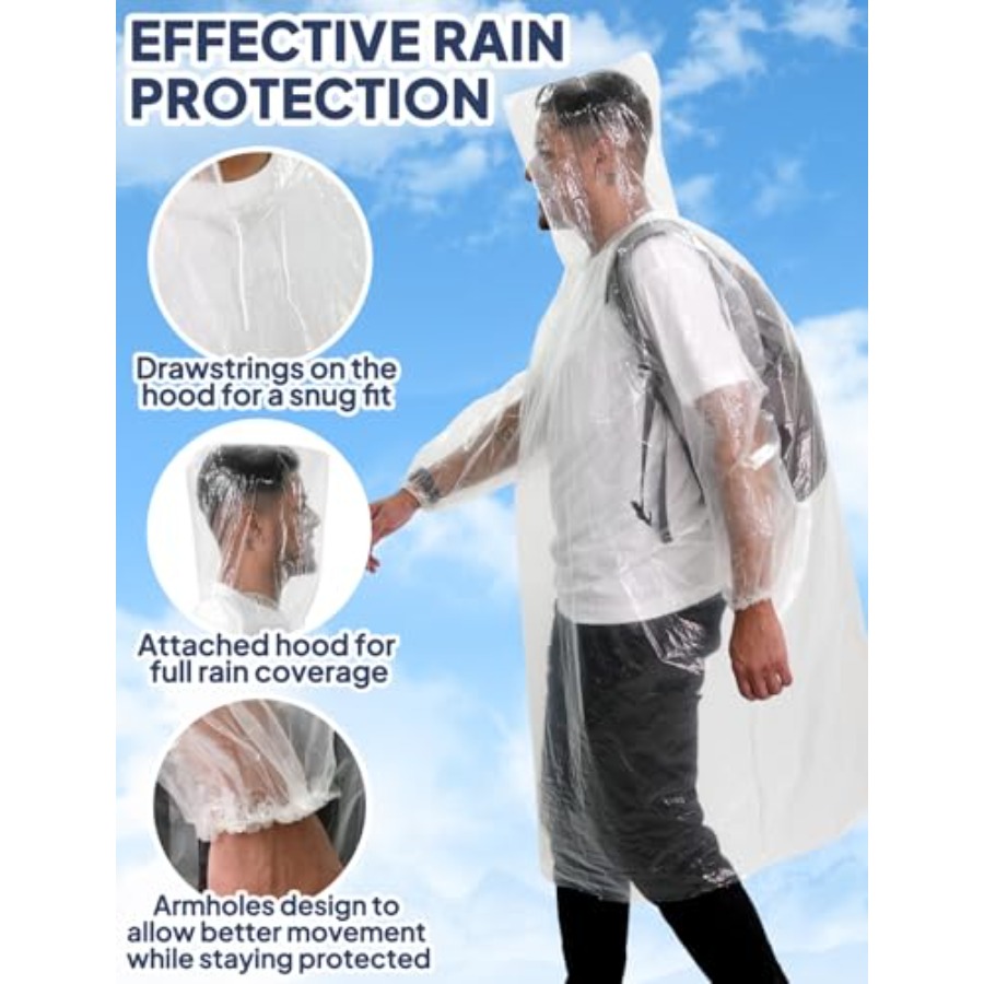 ANYOO Disposable Rain Poncho f – Emergency Poncho Rain Bewertung und Preis