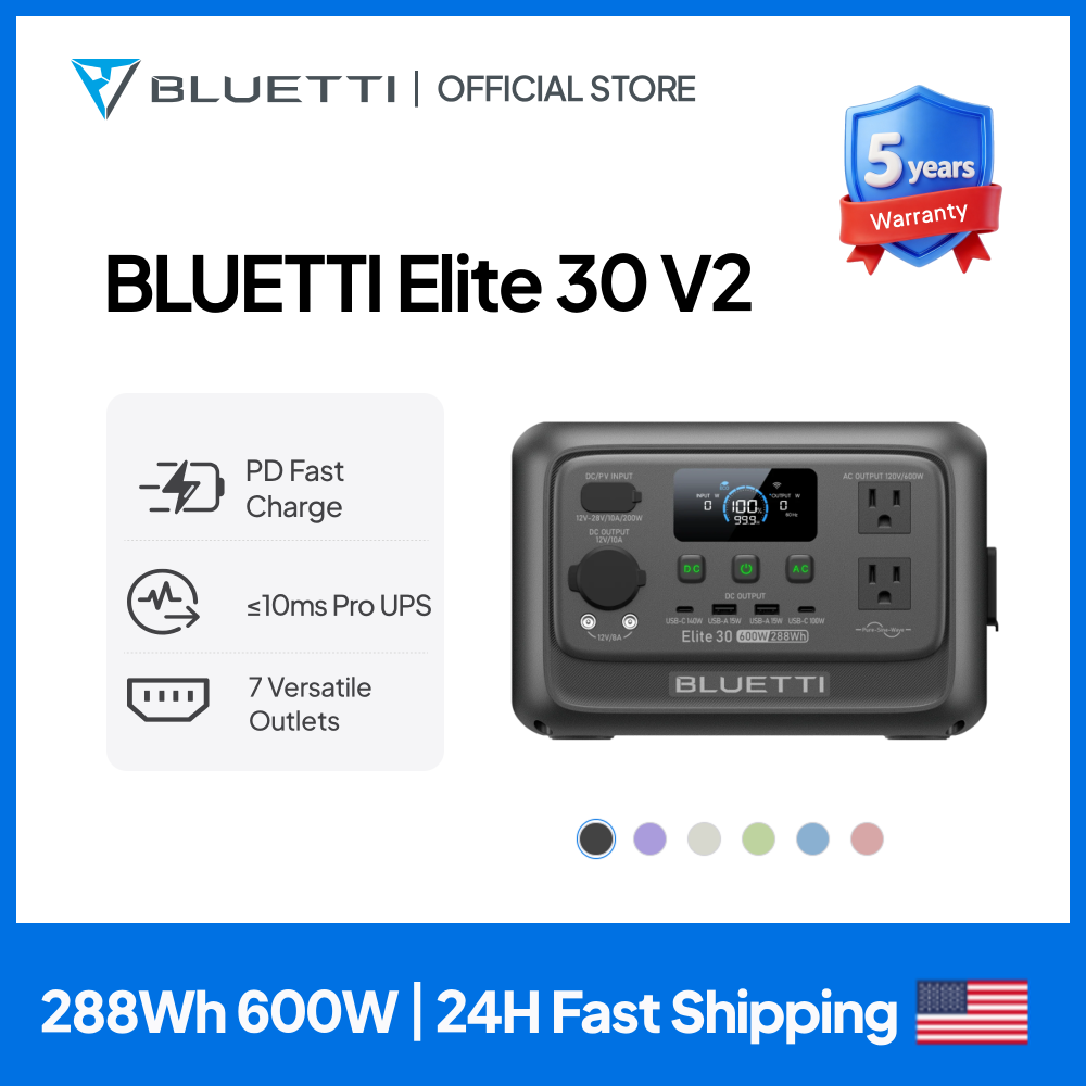 【Renew】BLUETTI Elite 30 V2 Por – Solar Emergency Charger Bewertung und Preis