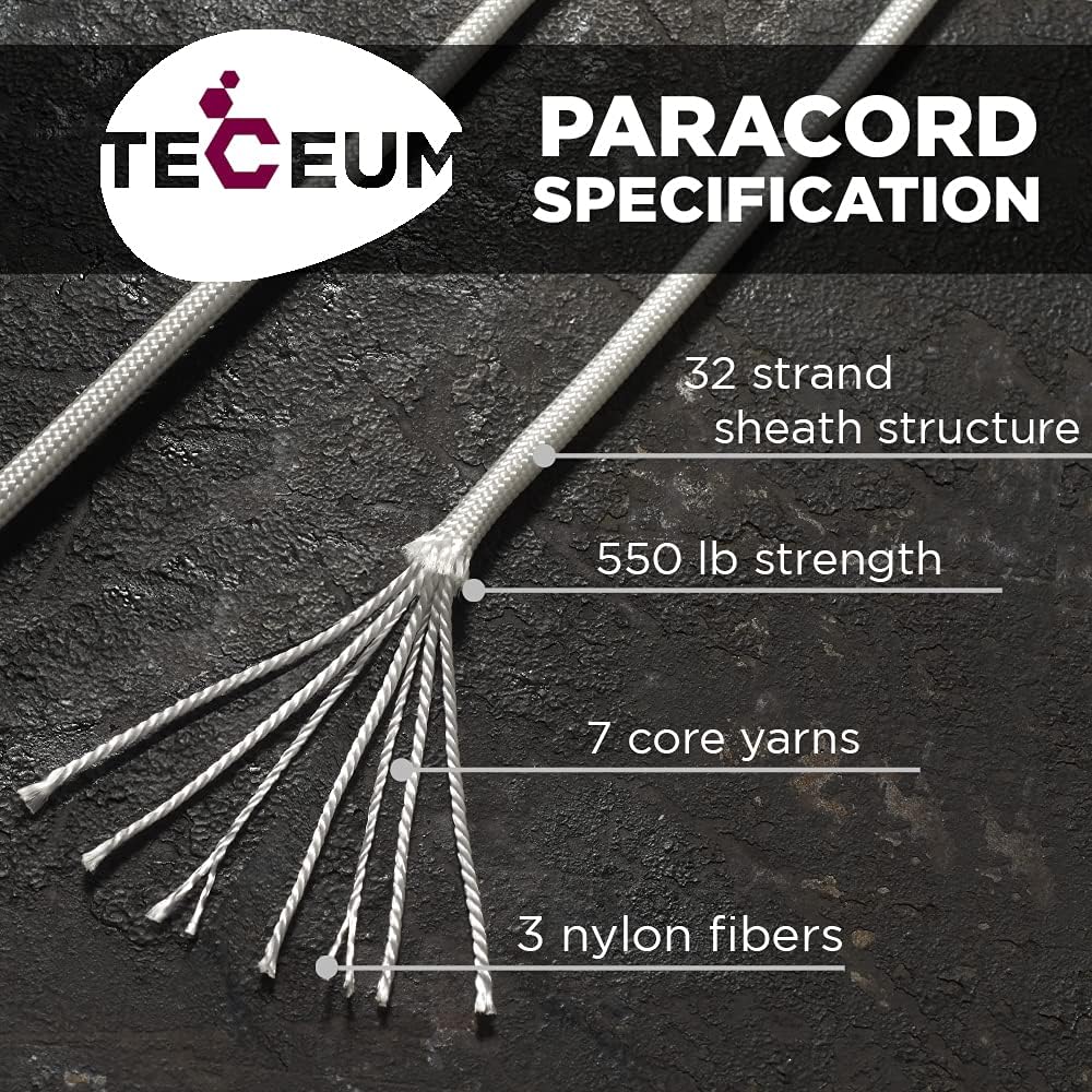 Paracord Type III 550 White 10 – Para Cord 1000Ft Bewertung und Preis