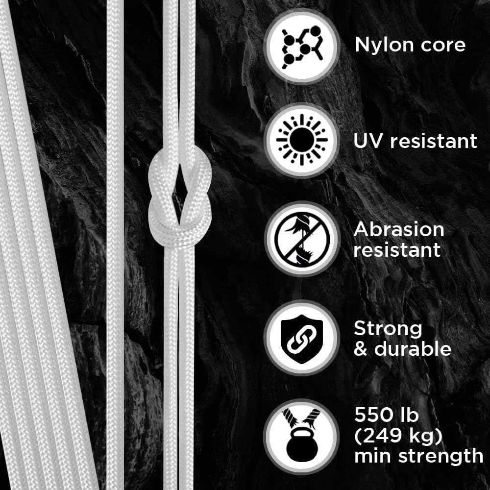Paracord Type III 550 White 10 – Para Cord 1000Ft Bewertung und Preis