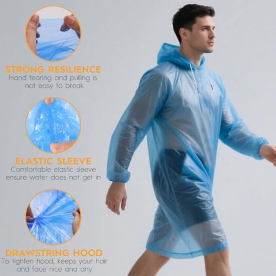 and and Disposable Rain Poncho – Emergency Poncho Rain Bewertung und Preis