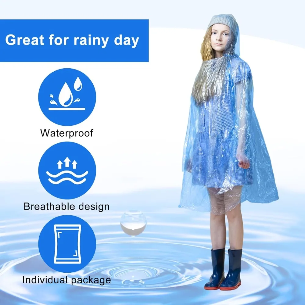 twoworld 30 Pcs Disposable Rai – Emergency Poncho Rain Bewertung und Preis