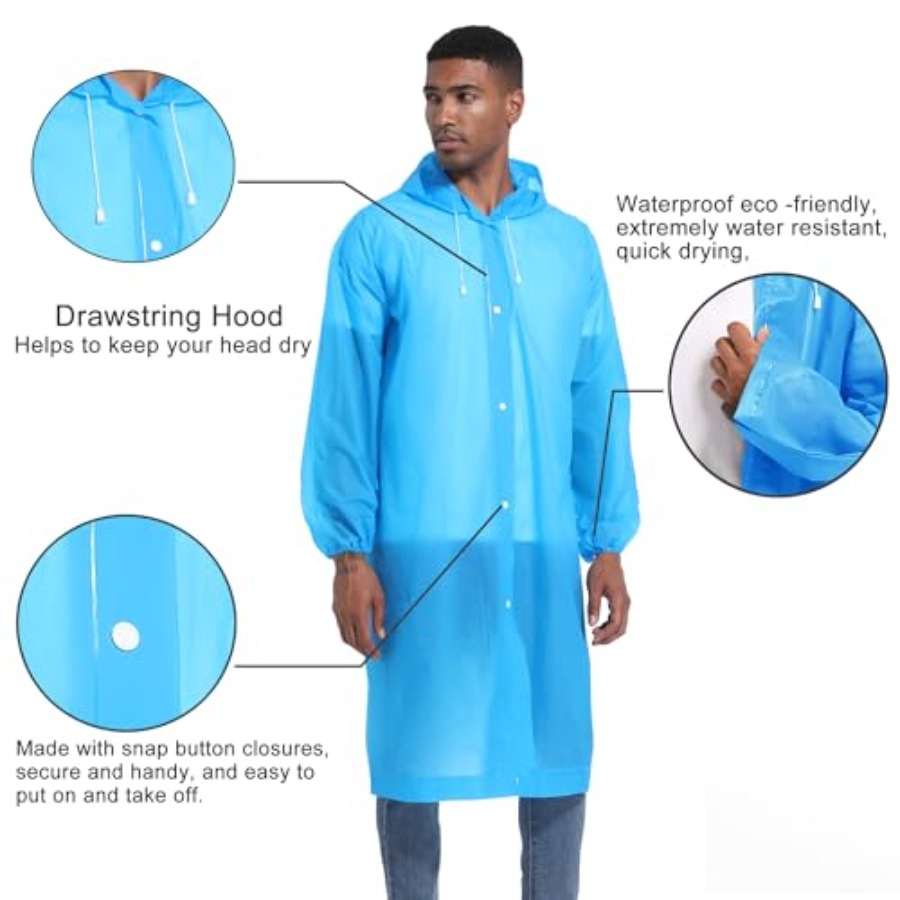 Rain Ponchos for Adults Rainco – Emergency Poncho Rain Bewertung und Preis