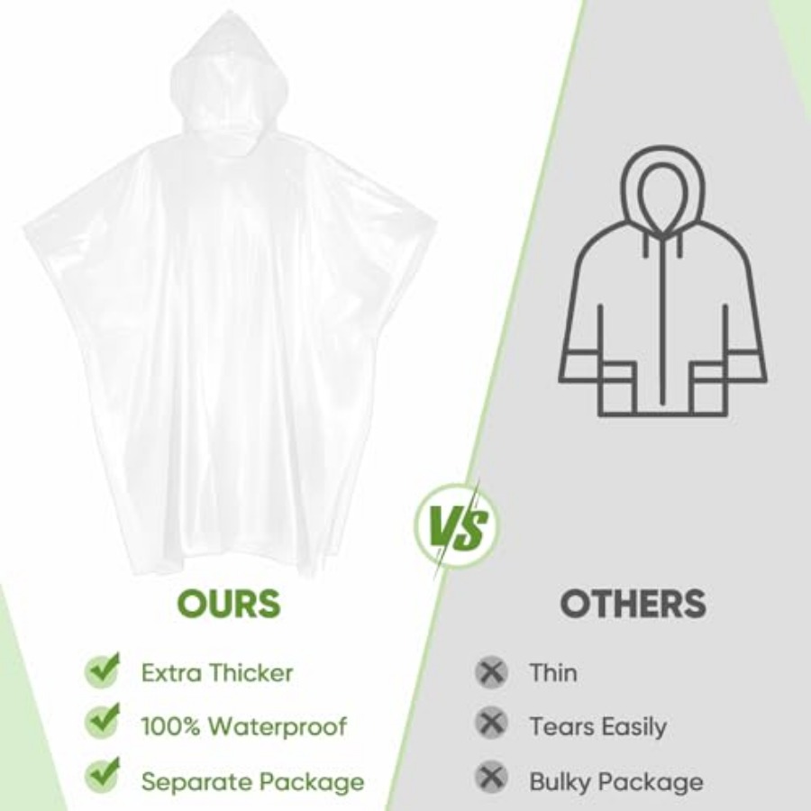 APEXUP Disposable Rain Ponchos – Emergency Poncho Rain Bewertung und Preis