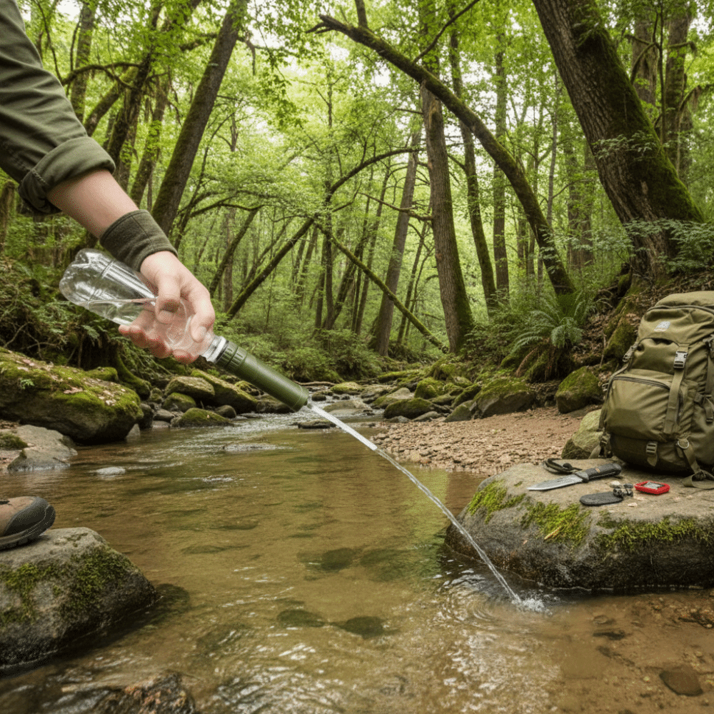 ABS Outdoor Mini Water Filter  – Water Purification Straw Bewertung und Preis