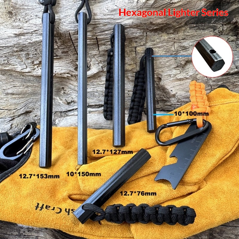 Hand Woven Rope Hexagonal Flin – Magnesium Fire Starter Bewertung und Preis
