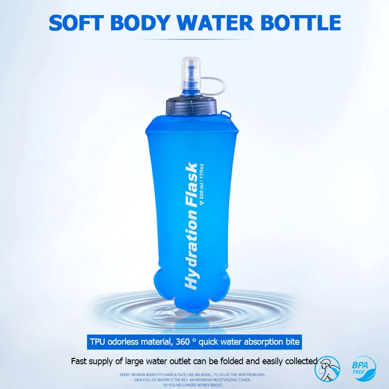 250ml 500ml 750ml Portable Fol – Water Bag Collapsible Bewertung und Preis