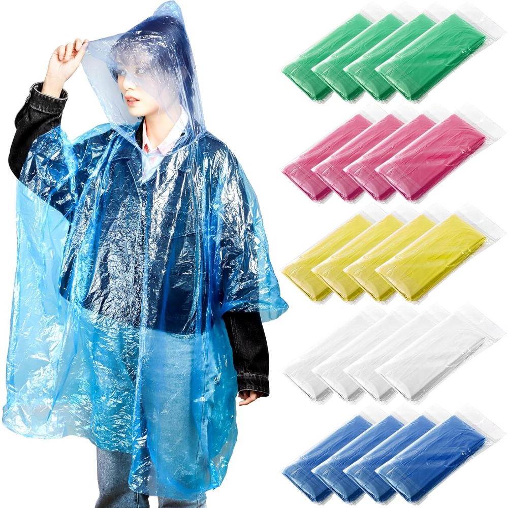 20 Pack Disposable Rain Poncho – Emergency Poncho Rain Bewertung und Preis