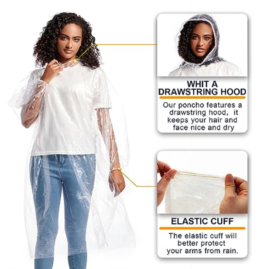 Disposable Rain Ponchos for Ad – Emergency Poncho Rain Bewertung und Preis