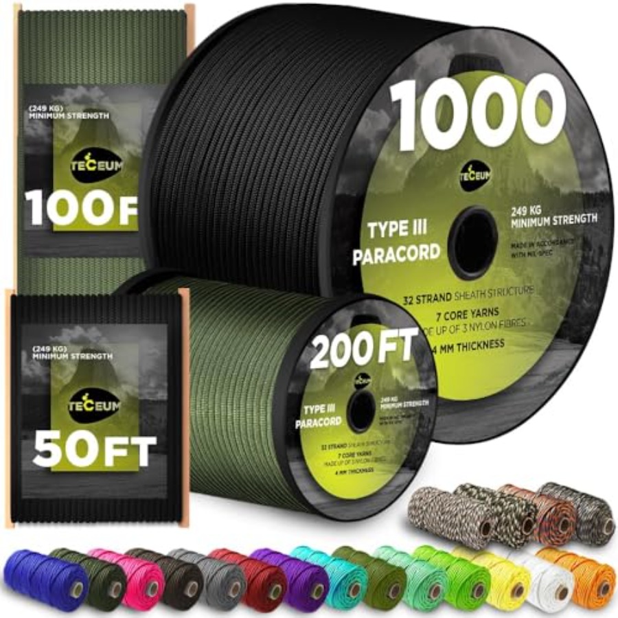 5/32 Paracord Rope 1000 1000ft – Para Cord 1000Ft Bewertung und Preis