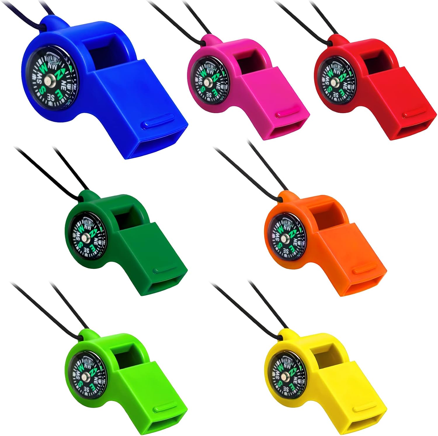 7 Pack 2-in-1 Whistle Compass  – Emergency Whistle Loud Bewertung und Preis
