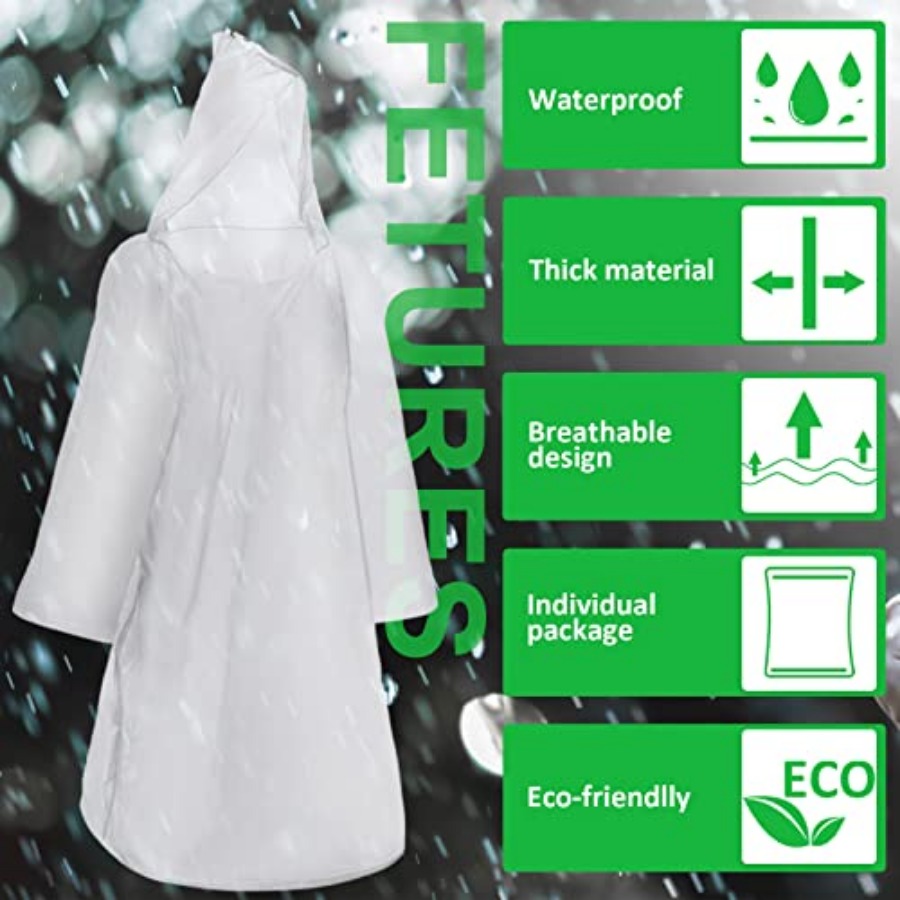150 Pcs Disposable Rain Poncho – Emergency Poncho Rain Bewertung und Preis