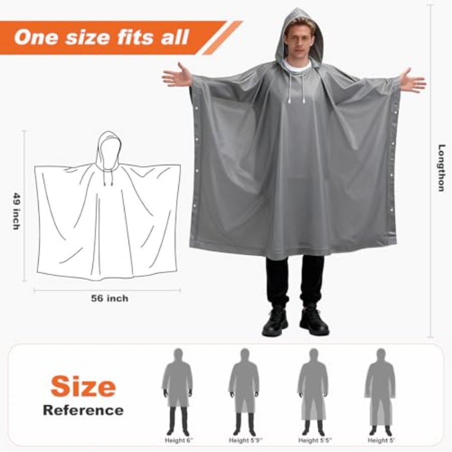 8 Pack Hooded Rain Ponchos for – Emergency Poncho Rain Bewertung und Preis