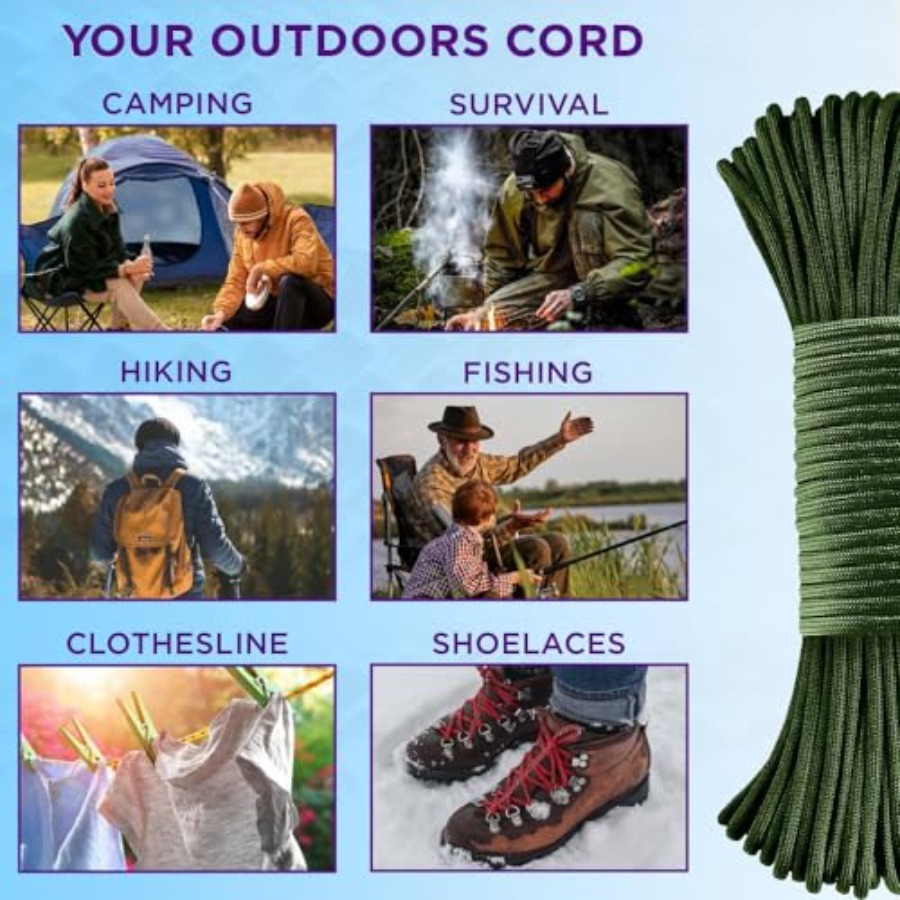 Reflective Paracord Rope 1000  – Para Cord 1000Ft Bewertung und Preis