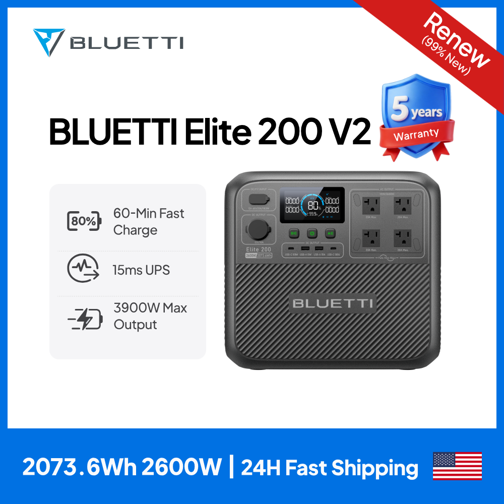 【Renew】BLUETTI Elite 200 V2 Po – Solar Emergency Charger Bewertung und Preis