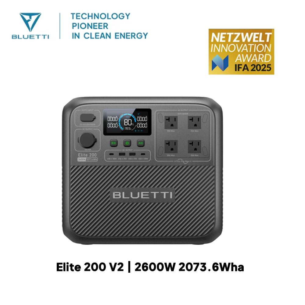 【Renew】BLUETTI Elite 200 V2 Po – Solar Emergency Charger Bewertung und Preis