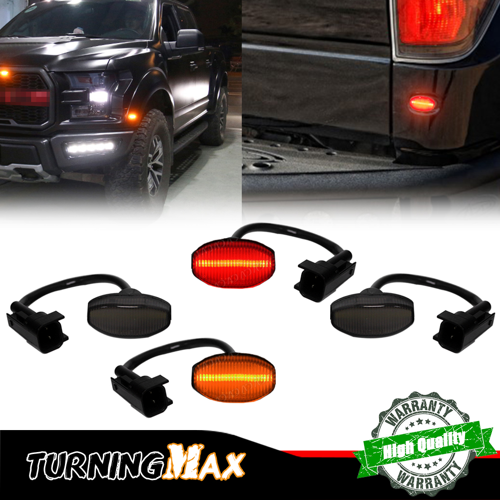 4PCS Smoked Lens Front Amber & – Signal Flare Kit Bewertung und Preis