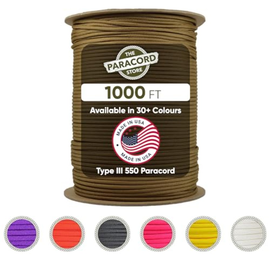 Type III 550 Paracord - 1000 F – Para Cord 1000Ft Bewertung und Preis