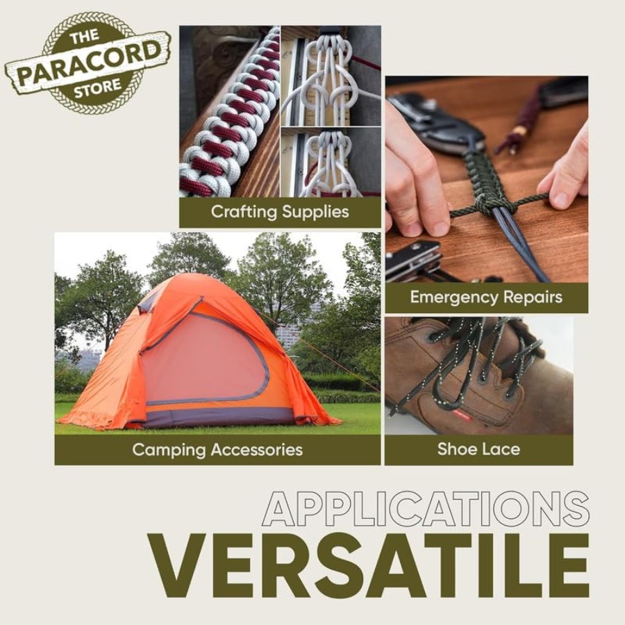 Type III 550 Paracord - 1000 F – Para Cord 1000Ft Bewertung und Preis