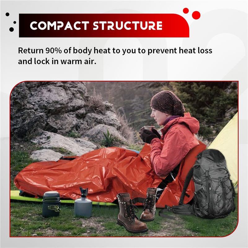 【STOCK】Emergency Sleeping Bag  – Bivy Bag Emergency Bewertung und Preis
