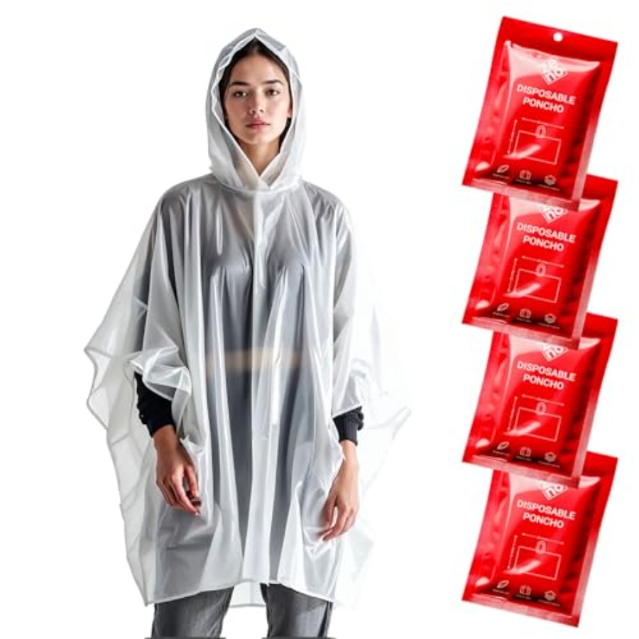 Disposable Rain Ponchos for Ad – Emergency Poncho Rain Bewertung und Preis
