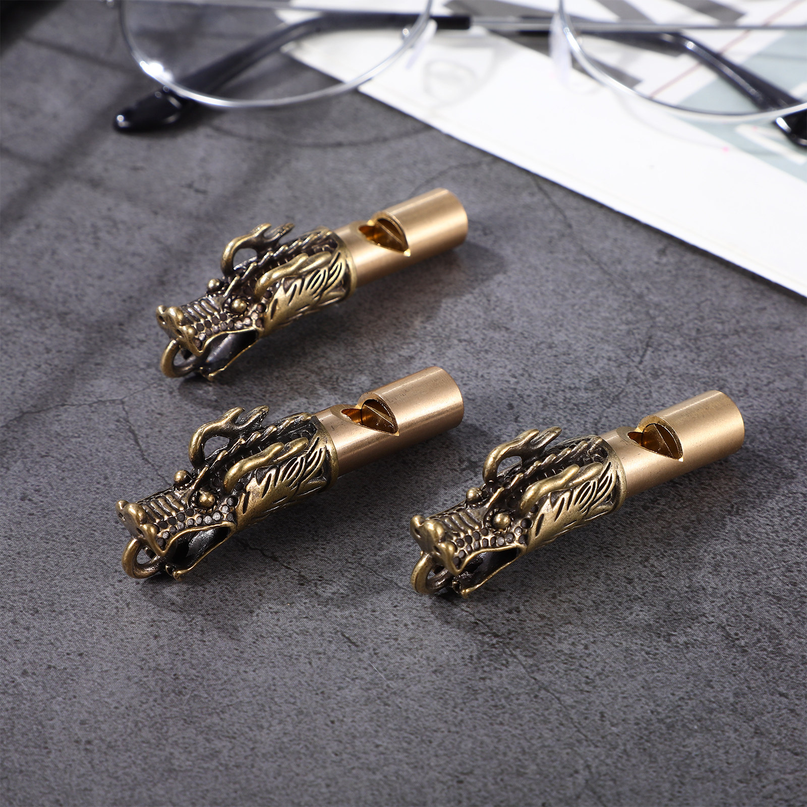 3Pcs Chinese Dragon Brass Whis – Emergency Whistle Loud Bewertung und Preis