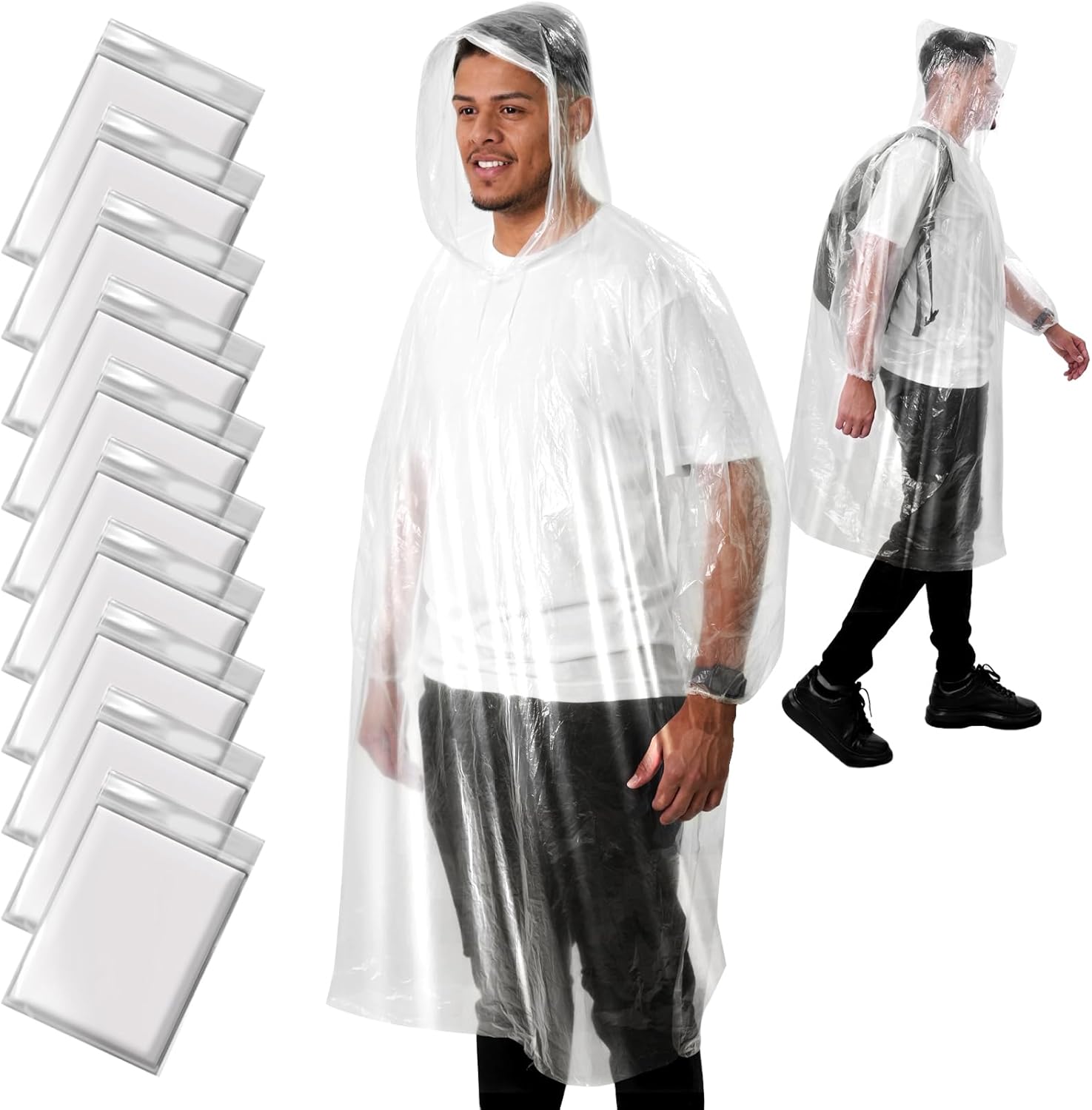 Disposable Rain Poncho for Adu – Emergency Poncho Rain Bewertung und Preis