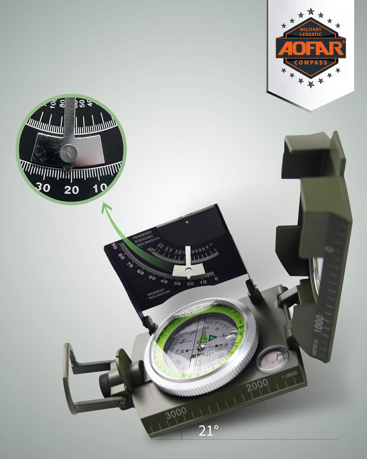 Military Compass for Hiking, L – Compass Lensatic Bewertung und Preis