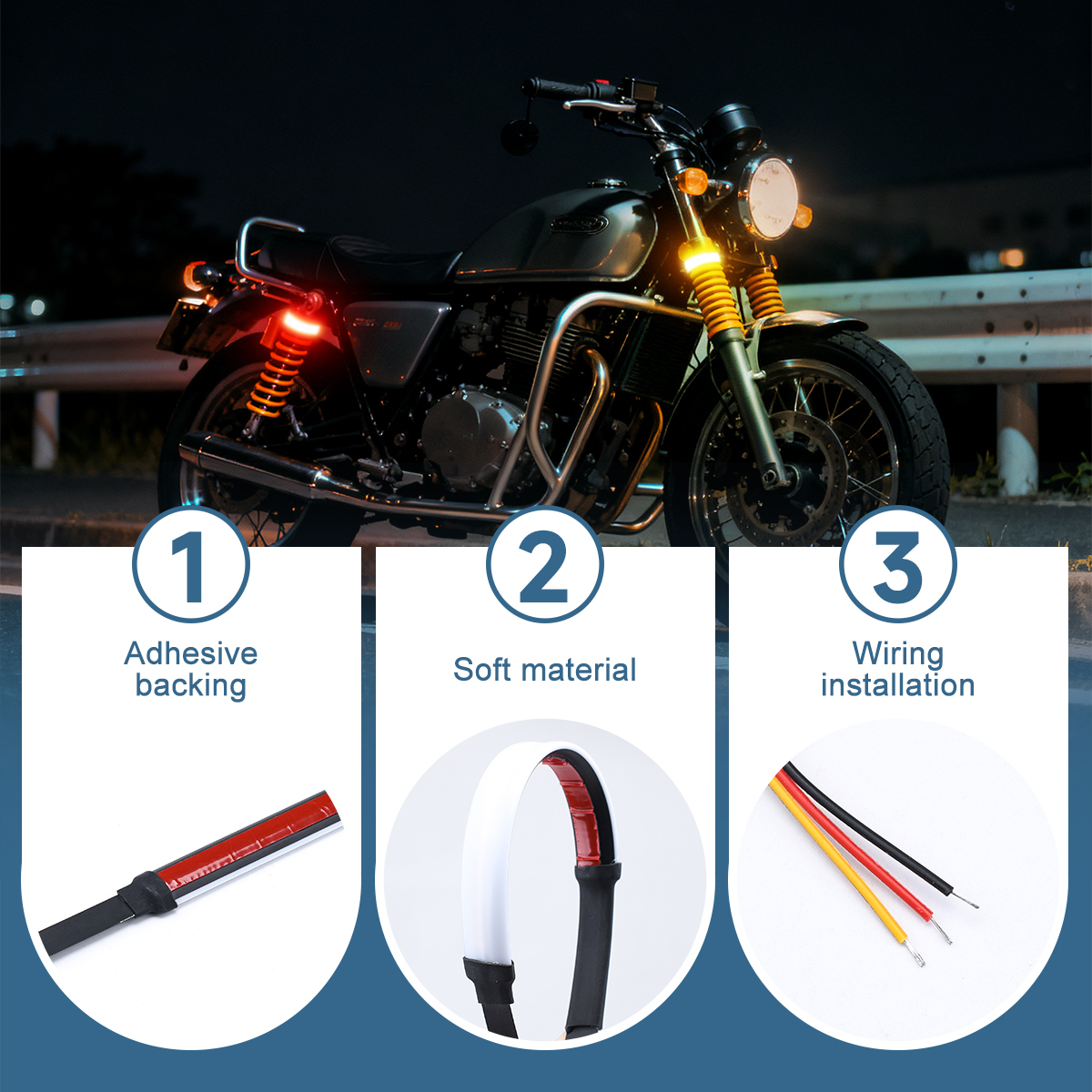 2Pcs LED Motorcycle Turn Signa – Sos Light Strobe Bewertung und Preis