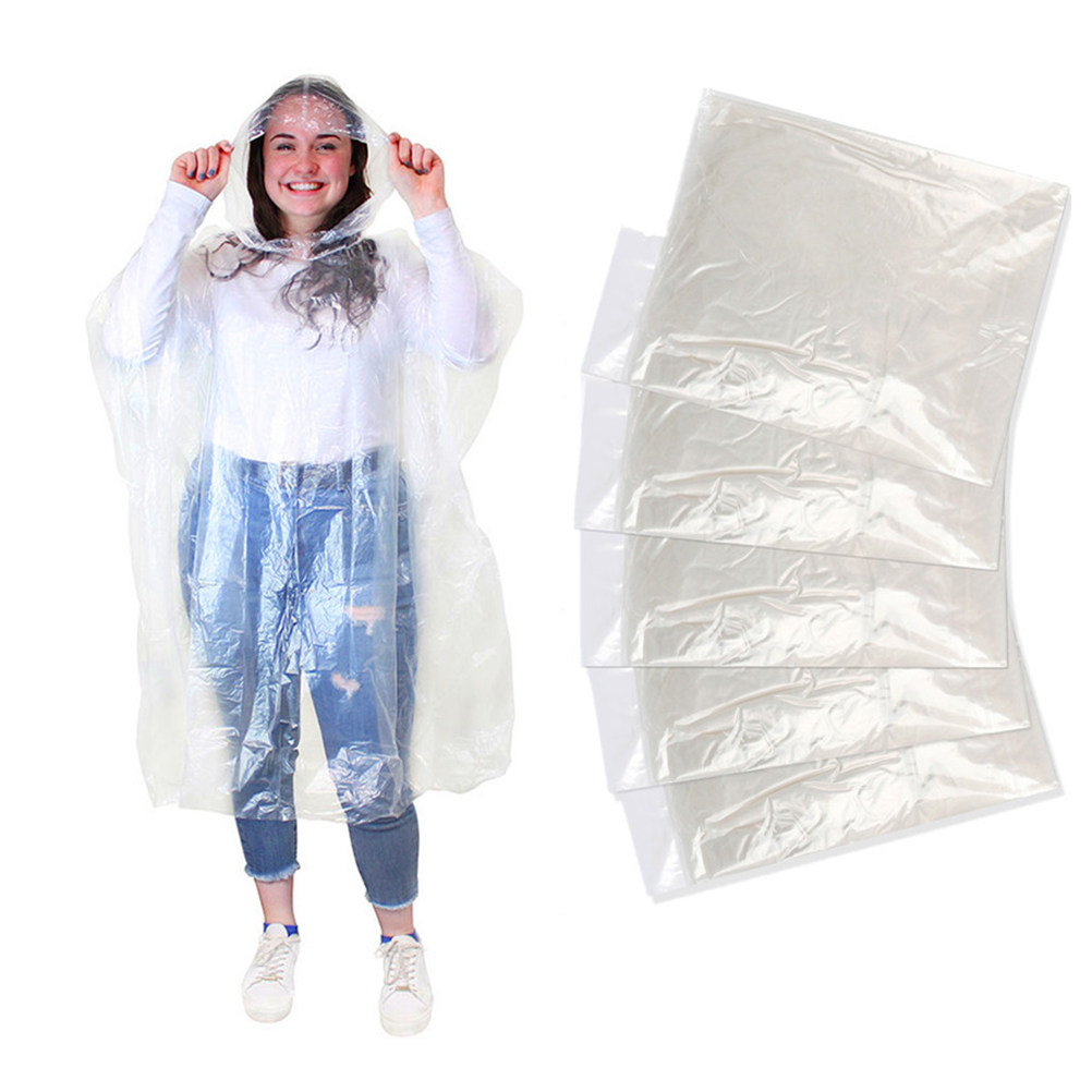 10Pcs Adult Disposable Raincoa – Emergency Poncho Rain Bewertung und Preis