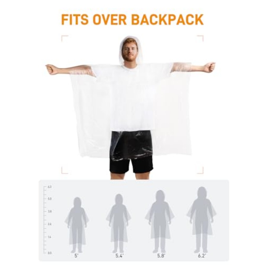 Disposable Rain Ponchos Emerge – Emergency Poncho Rain Bewertung und Preis
