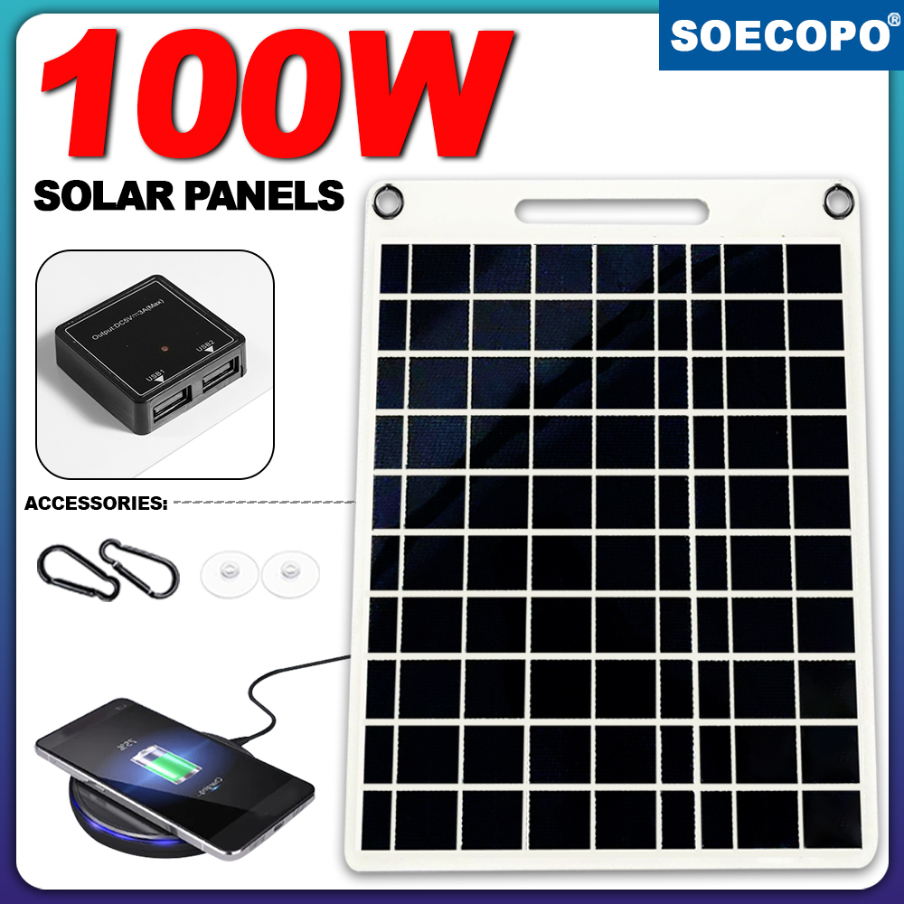 100W Waterproof Solar Panel Po – Solar Emergency Charger Bewertung und Preis